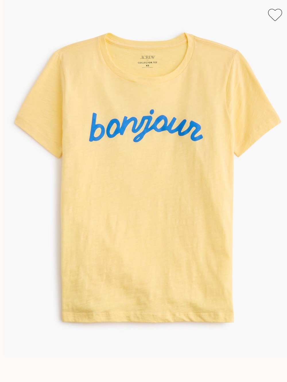 J crew Bonjour" graphic tee